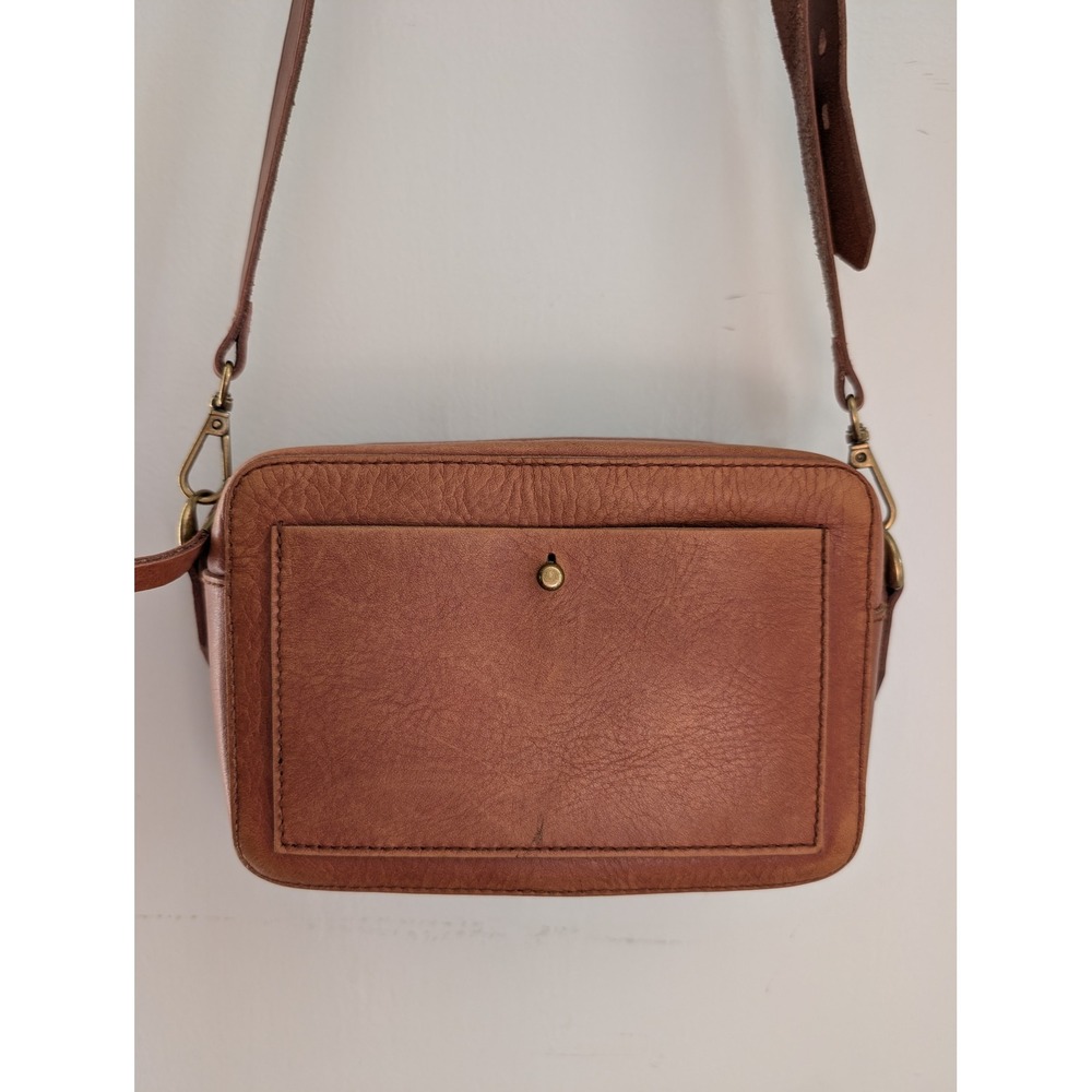 Madewell The Transport Camera Bag Crossbody Leather Cognac Camel Travel Boho